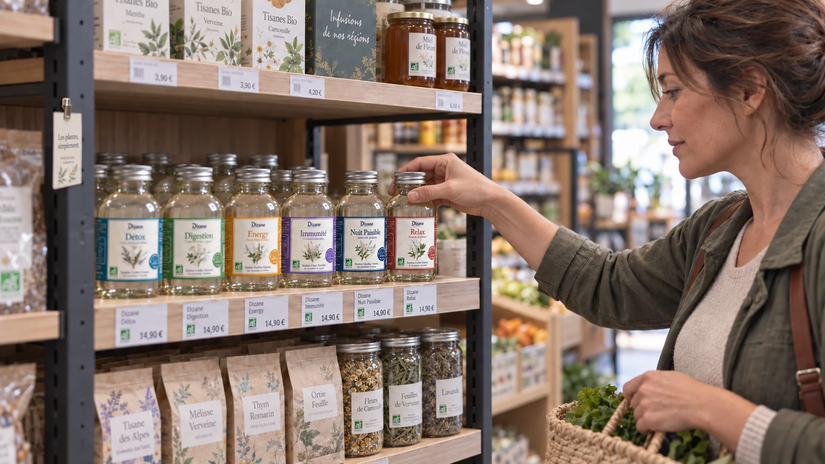 Illustration de la gamme Dizane en magasin