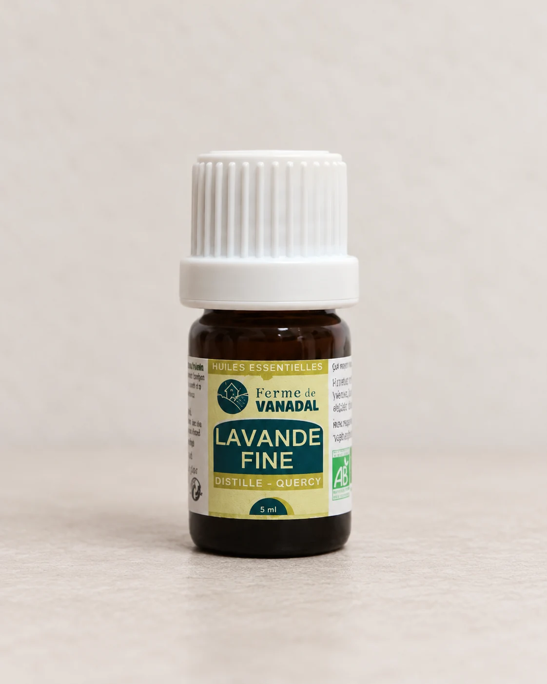 Huile essentielle de lavande fine Vanadal, flacon de 5 ml